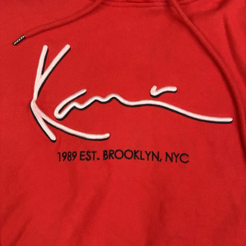 Karl Kani Hoodie Y2k Rap Vintage 00s Embroidered Logo Rare Grail Size XS - Picture 2 of 11